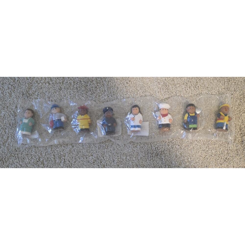Set of 8 Multicultural Career Figures Soft Toy Educational Kids Playset NEW